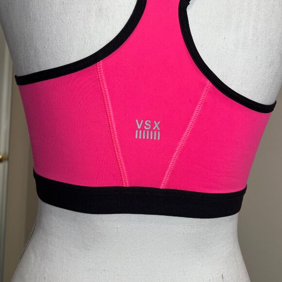 Victoria's Secret Hot Pink VSX Sport Knockout Front Close Sports Bra, Size 34DDD - Picture 12 of 16